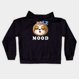 Sloth Sleeping Napping mood Kids Hoodie